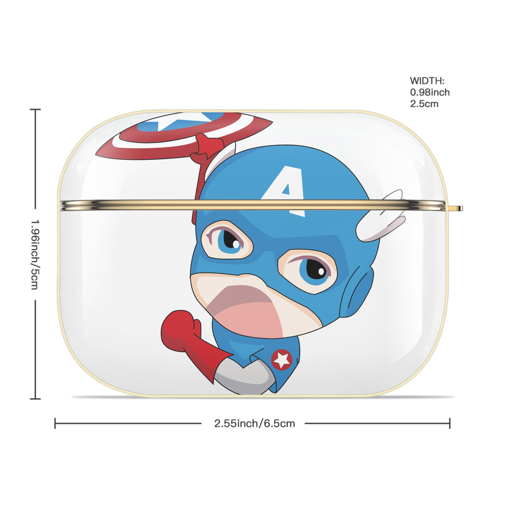 アベンジャーズ The Avengers 【AirPods Pro用】ハードシェル保護ケース｜耐衝撃・防指紋・カラビナ付き商品仕様
