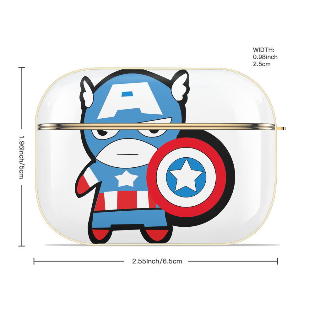 アベンジャーズ The Avengers 【AirPods Pro用】ハードシェル保護ケース｜耐衝撃・防指紋・カラビナ付き商品仕様