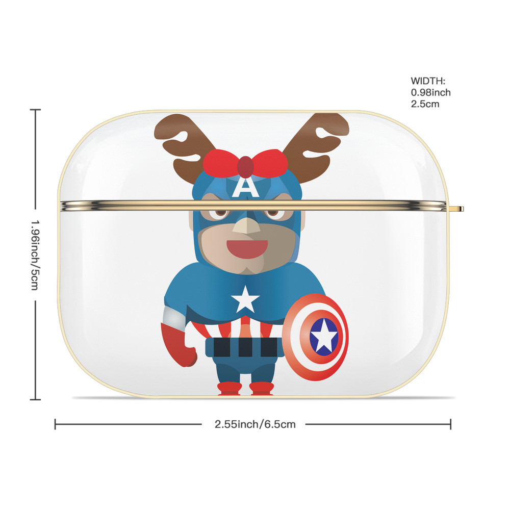 アベンジャーズ The Avengers 【AirPods Pro用】ハードシェル保護ケース｜耐衝撃・防指紋・カラビナ付き商品仕様