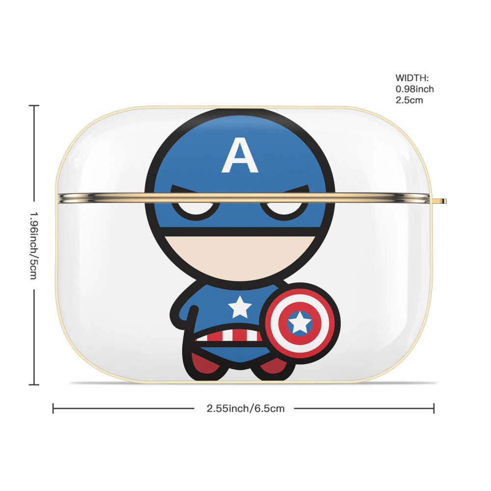 アベンジャーズ The Avengers 【AirPods Pro用】ハードシェル保護ケース｜耐衝撃・防指紋・カラビナ付き商品仕様