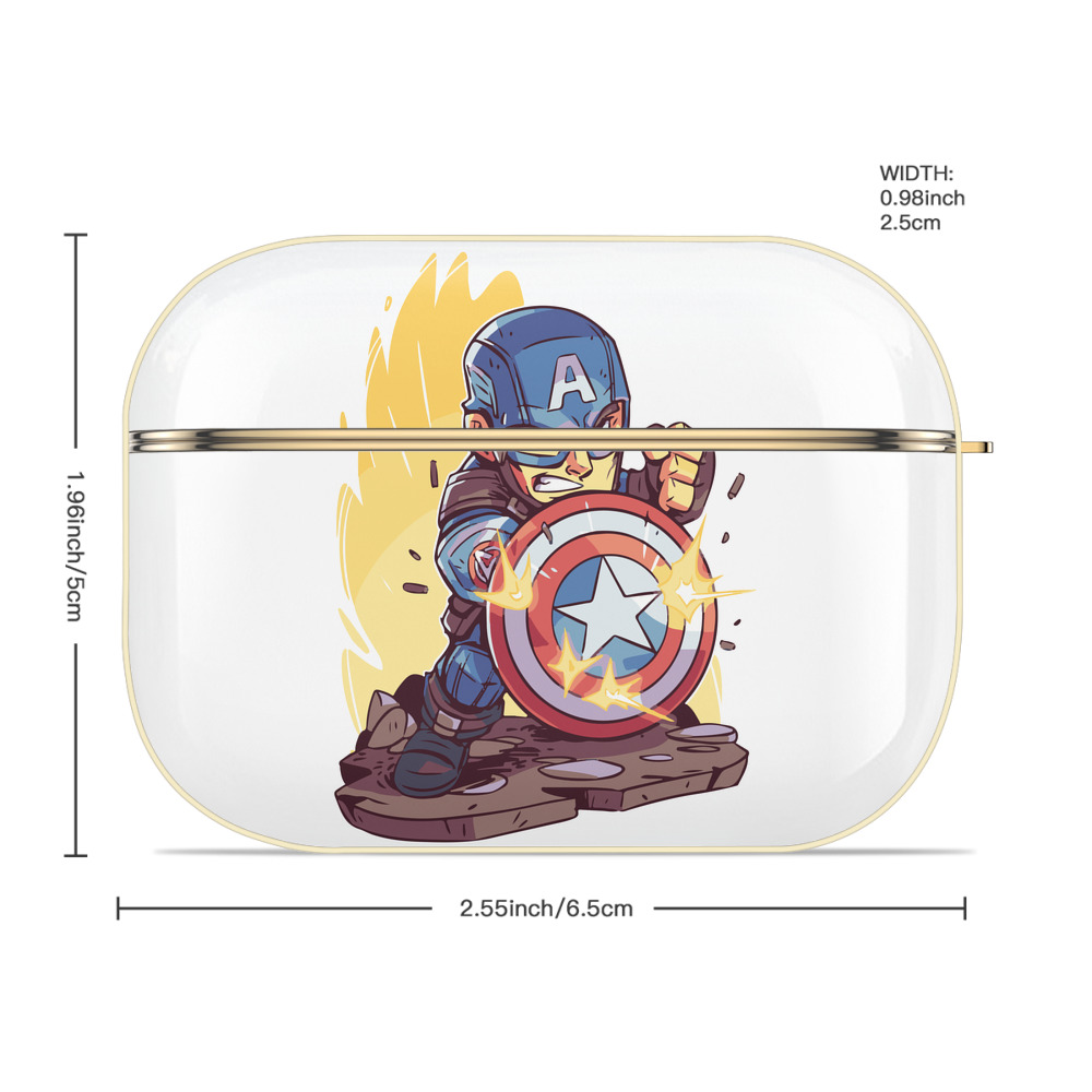 アベンジャーズ The Avengers 【AirPods Pro用】ハードシェル保護ケース｜耐衝撃・防指紋・カラビナ付き商品仕様