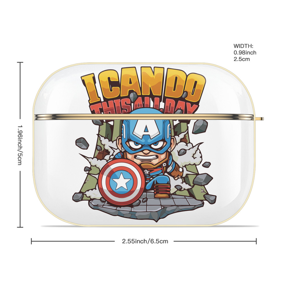 アベンジャーズ The Avengers 【AirPods Pro用】ハードシェル保護ケース｜耐衝撃・防指紋・カラビナ付き商品仕様