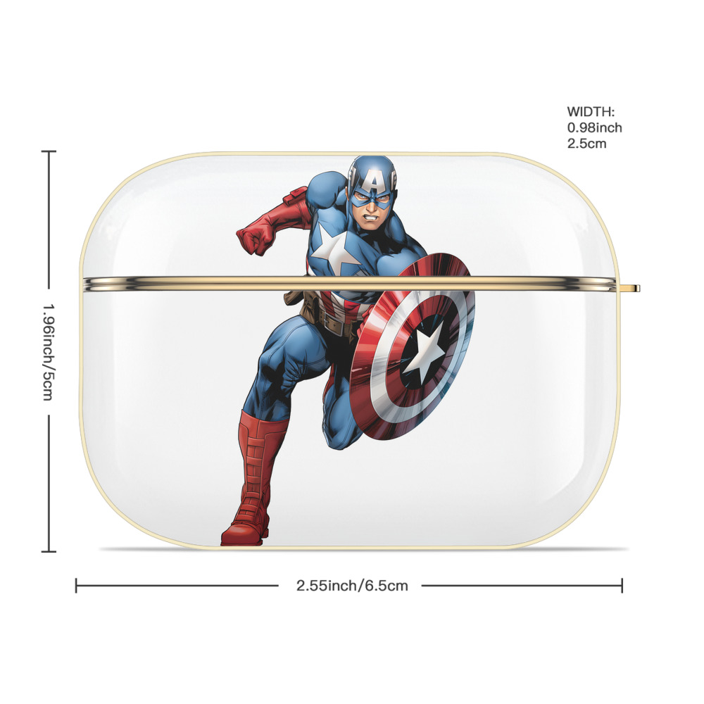 アベンジャーズ The Avengers 【AirPods Pro用】ハードシェル保護ケース｜耐衝撃・防指紋・カラビナ付き商品仕様