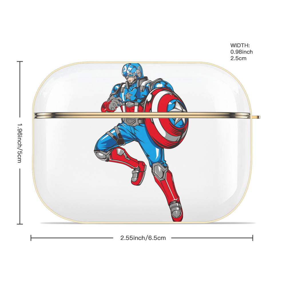 アベンジャーズ The Avengers 【AirPods Pro用】ハードシェル保護ケース｜耐衝撃・防指紋・カラビナ付き商品仕様