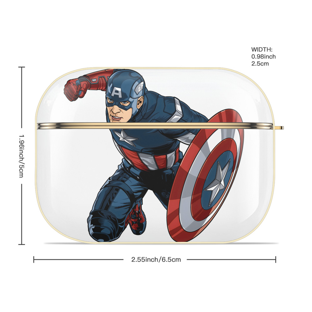 アベンジャーズ The Avengers 【AirPods Pro用】ハードシェル保護ケース｜耐衝撃・防指紋・カラビナ付き商品仕様
