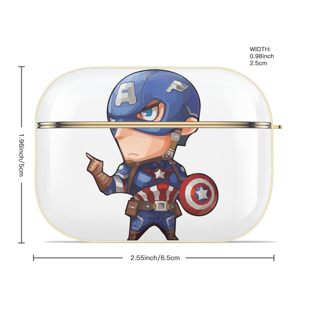 アベンジャーズ The Avengers 【AirPods Pro用】ハードシェル保護ケース｜耐衝撃・防指紋・カラビナ付き商品仕様