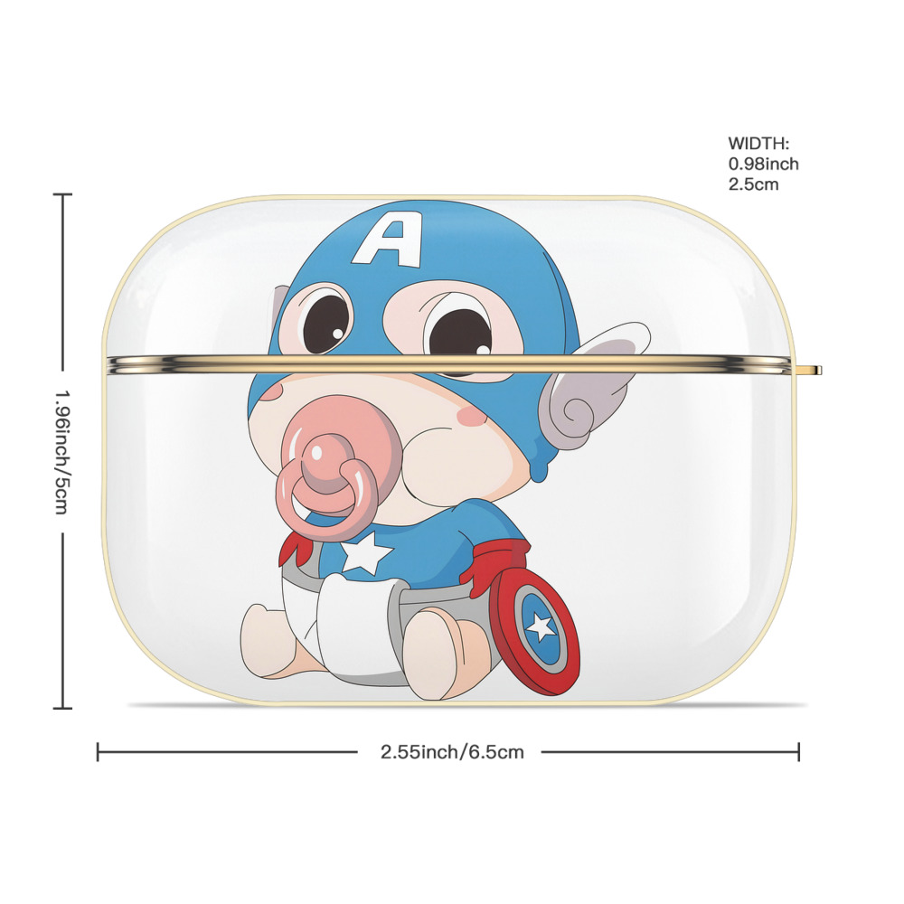 アベンジャーズ The Avengers 【AirPods Pro用】ハードシェル保護ケース｜耐衝撃・防指紋・カラビナ付き商品仕様