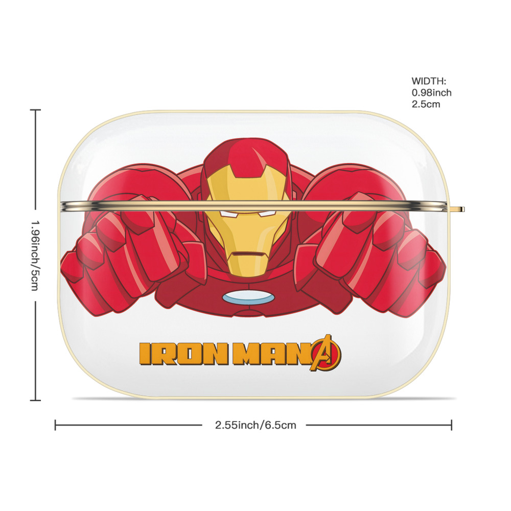 アベンジャーズ The Avengers 【AirPods Pro用】ハードシェル保護ケース｜耐衝撃・防指紋・カラビナ付き商品仕様