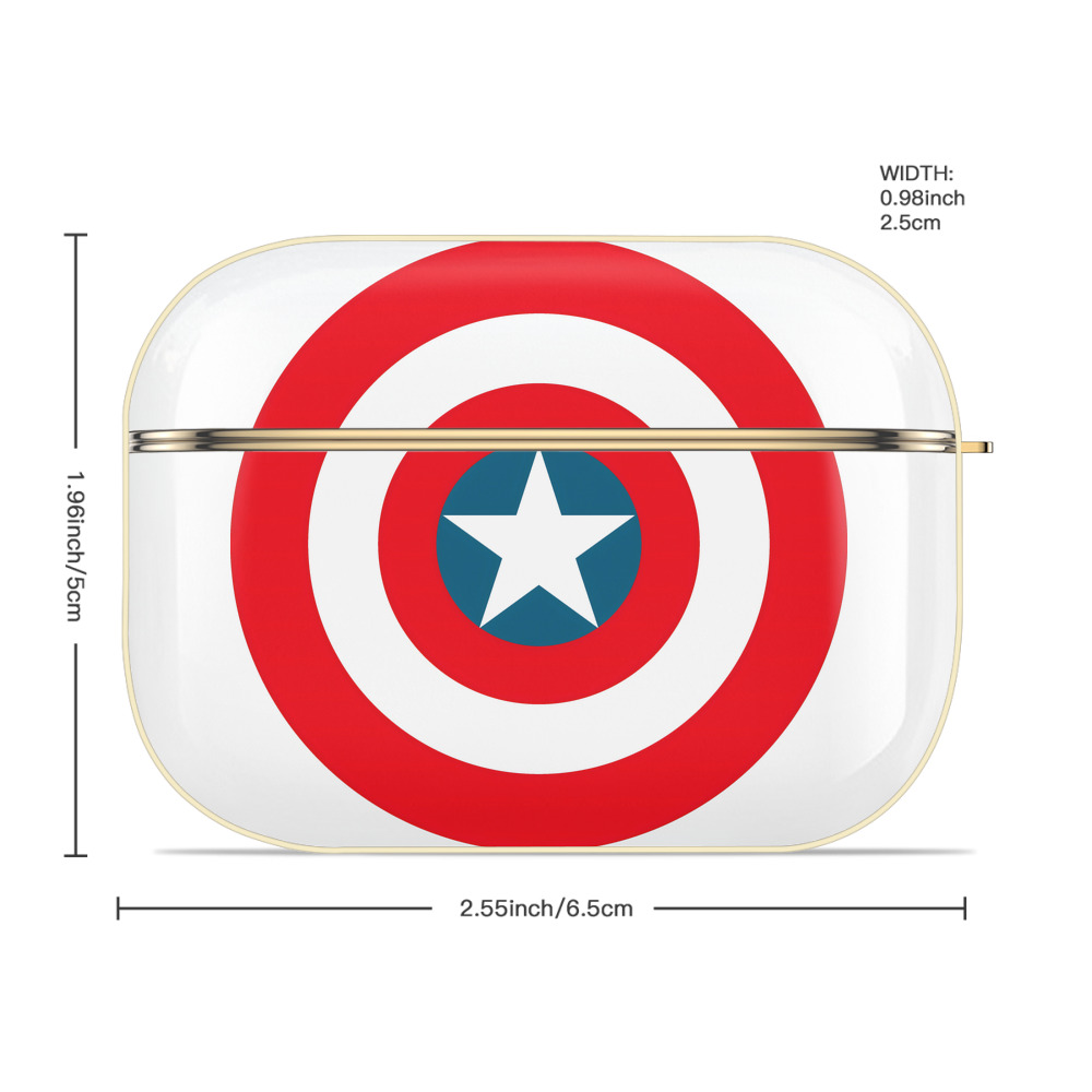 アベンジャーズ The Avengers 【AirPods Pro用】ハードシェル保護ケース｜耐衝撃・防指紋・カラビナ付き商品仕様