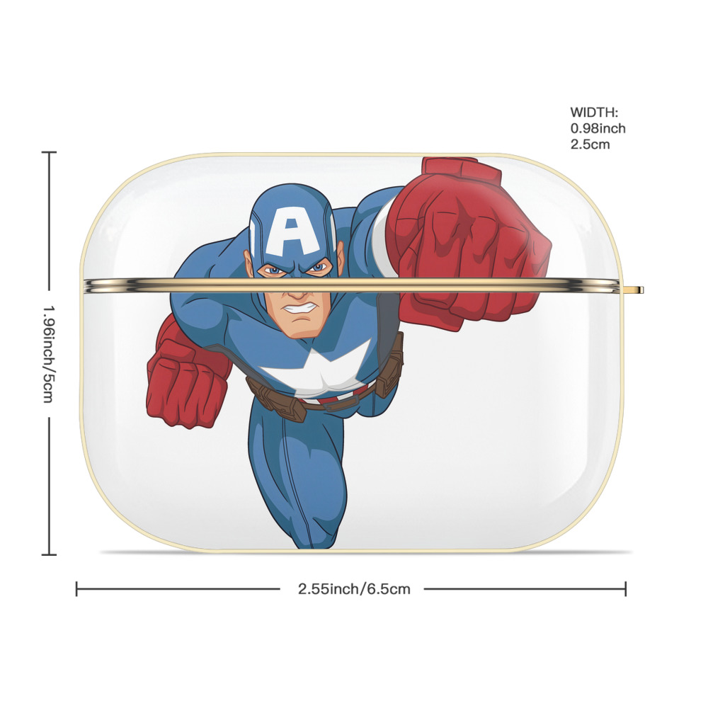 アベンジャーズ The Avengers 【AirPods Pro用】ハードシェル保護ケース｜耐衝撃・防指紋・カラビナ付き商品仕様
