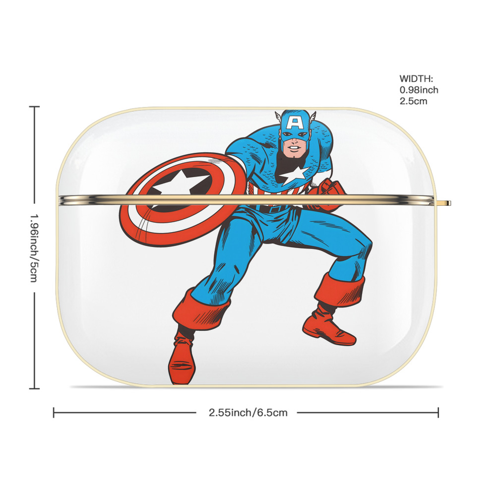 アベンジャーズ The Avengers 【AirPods Pro用】ハードシェル保護ケース｜耐衝撃・防指紋・カラビナ付き商品仕様