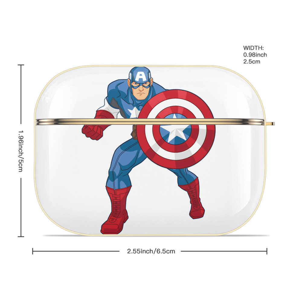 アベンジャーズ The Avengers 【AirPods Pro用】ハードシェル保護ケース｜耐衝撃・防指紋・カラビナ付き商品仕様