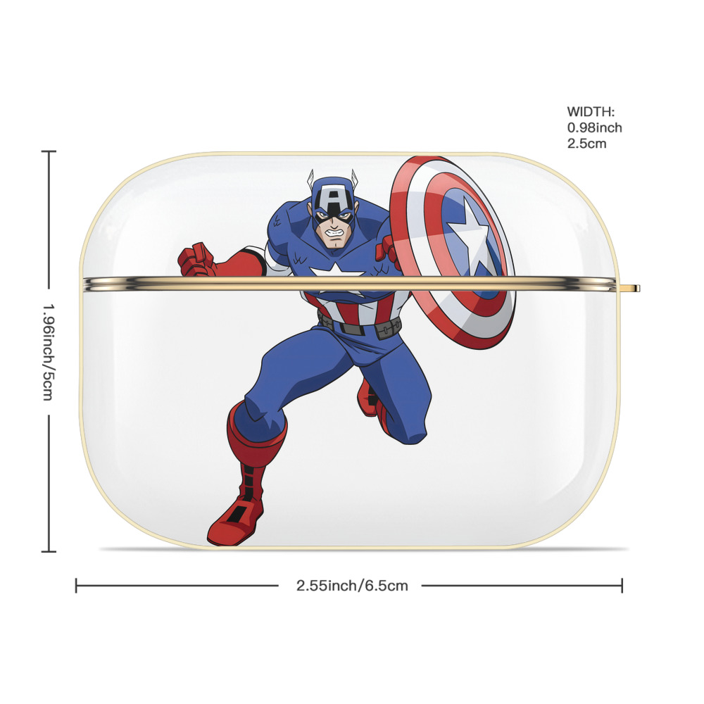 アベンジャーズ The Avengers 【AirPods Pro用】ハードシェル保護ケース｜耐衝撃・防指紋・カラビナ付き商品仕様