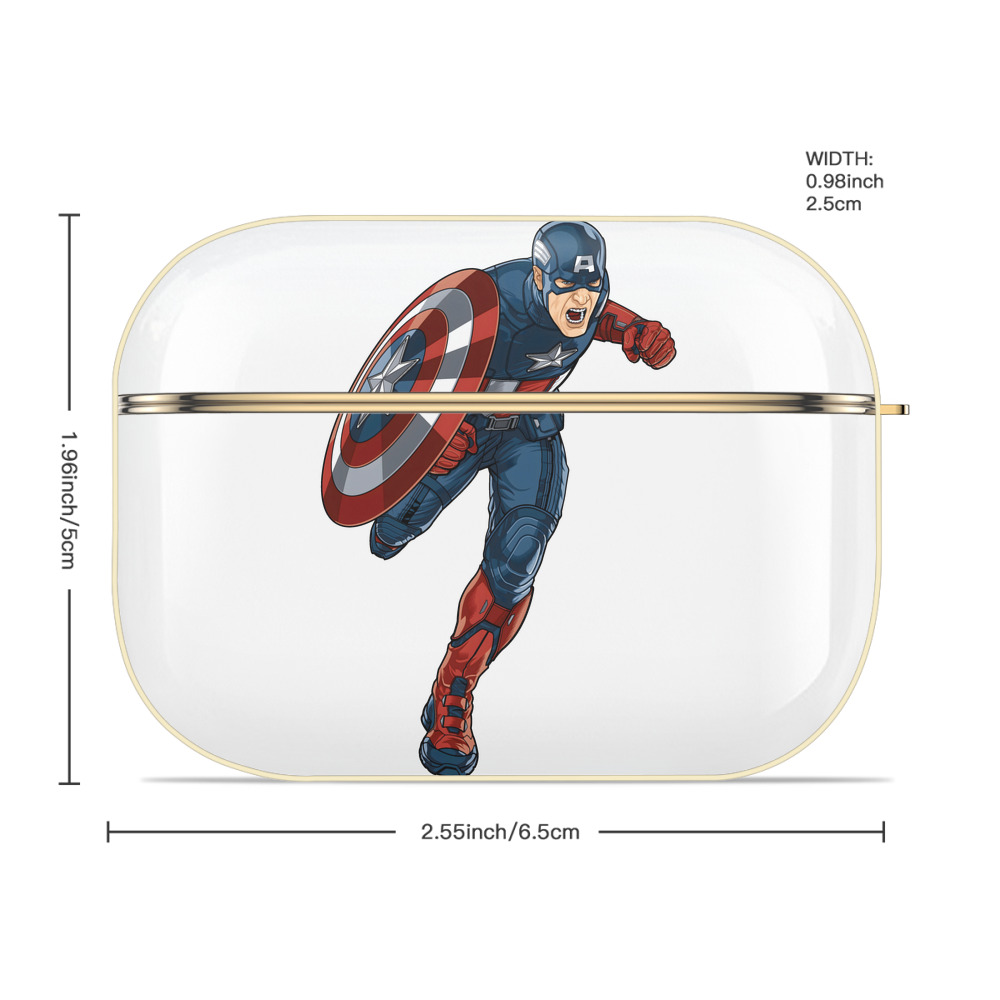 アベンジャーズ The Avengers 【AirPods Pro用】ハードシェル保護ケース｜耐衝撃・防指紋・カラビナ付き商品仕様