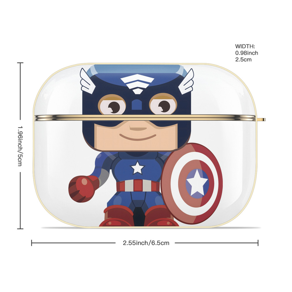 アベンジャーズ The Avengers 【AirPods Pro用】ハードシェル保護ケース｜耐衝撃・防指紋・カラビナ付き商品仕様