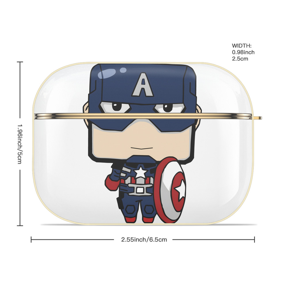アベンジャーズ The Avengers 【AirPods Pro用】ハードシェル保護ケース｜耐衝撃・防指紋・カラビナ付き商品仕様