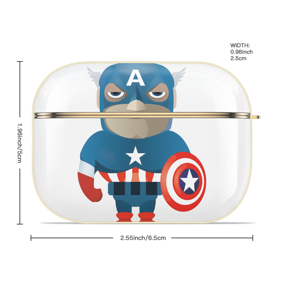 アベンジャーズ The Avengers 【AirPods Pro用】ハードシェル保護ケース｜耐衝撃・防指紋・カラビナ付き商品仕様