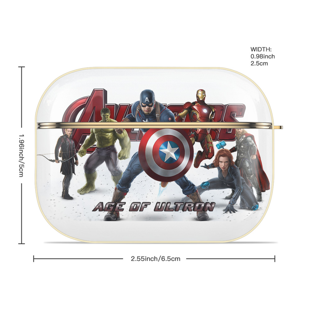 アベンジャーズ The Avengers 【AirPods Pro用】ハードシェル保護ケース｜耐衝撃・防指紋・カラビナ付き商品仕様