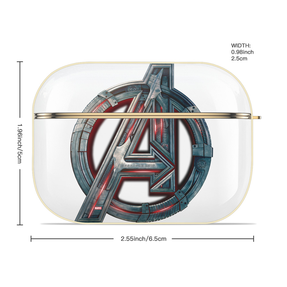 アベンジャーズ The Avengers 【AirPods Pro用】ハードシェル保護ケース｜耐衝撃・防指紋・カラビナ付き商品仕様