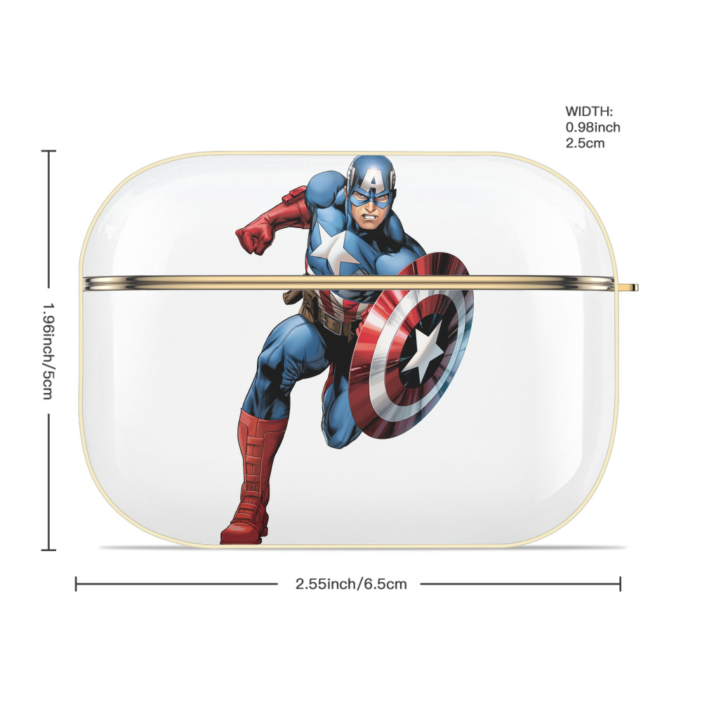 アベンジャーズ The Avengers 【AirPods Pro用】ハードシェル保護ケース｜耐衝撃・防指紋・カラビナ付き商品仕様