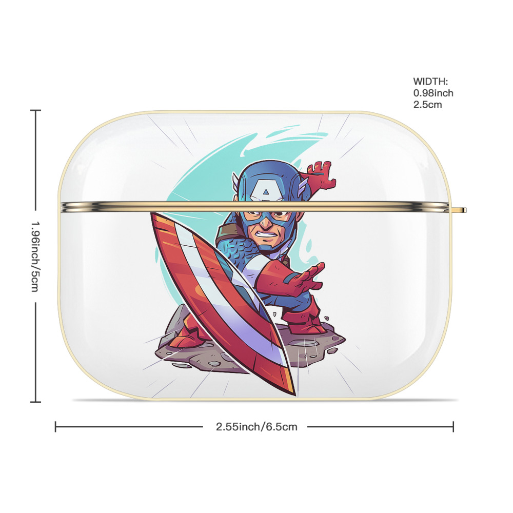 アベンジャーズ The Avengers 【AirPods Pro用】ハードシェル保護ケース｜耐衝撃・防指紋・カラビナ付き商品仕様