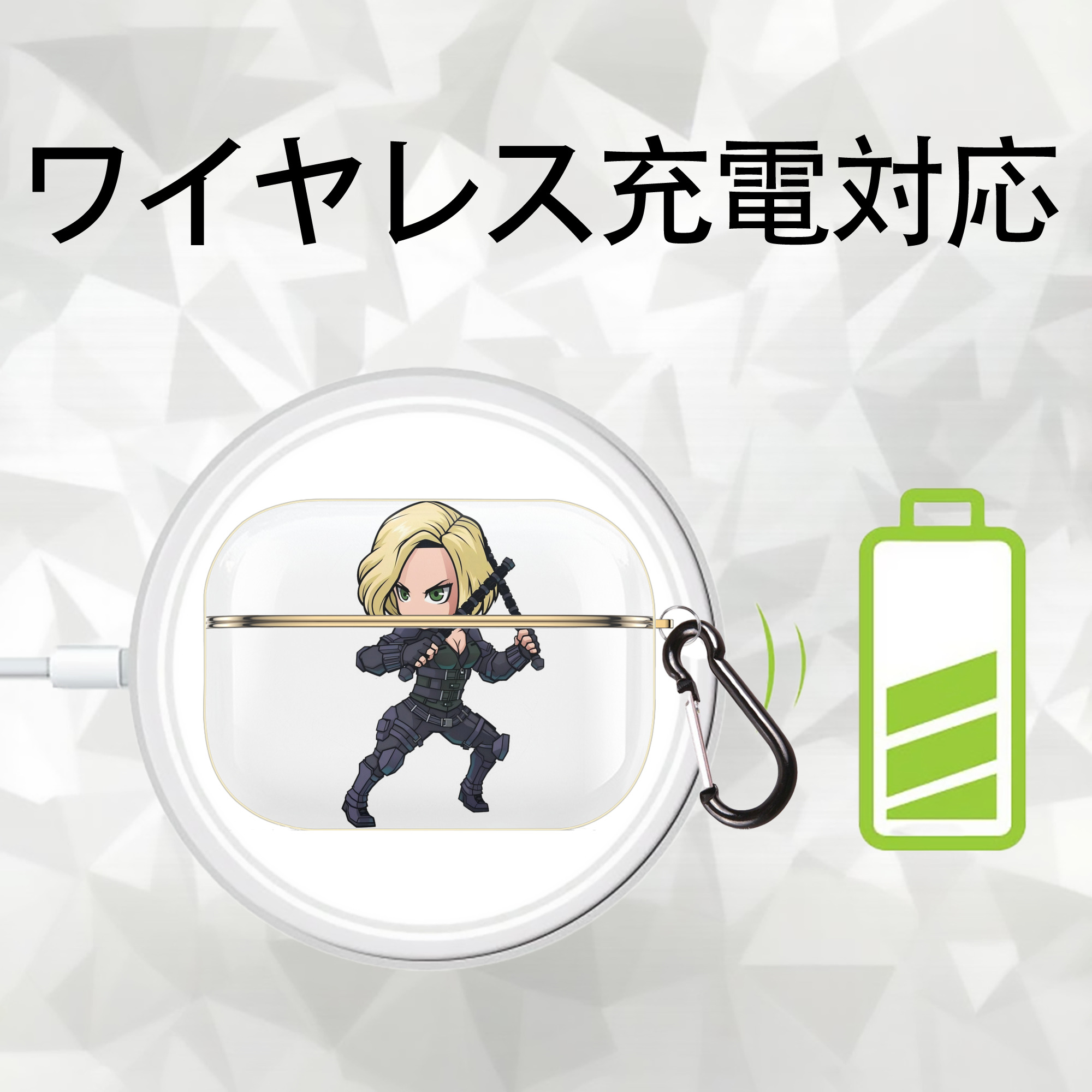 アベンジャーズ The Avengers 【AirPods Pro用】ハードシェル保護ケース｜耐衝撃・防指紋・カラビナ付き商品仕様