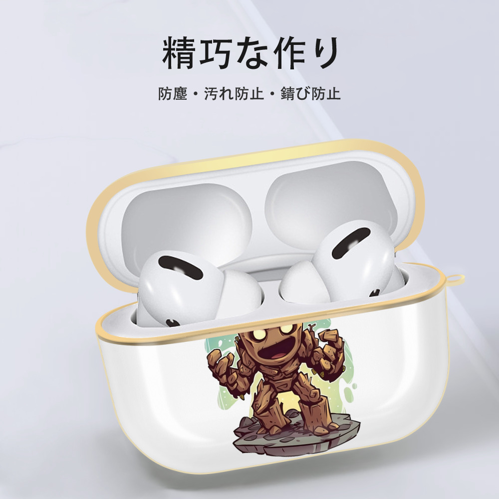 アベンジャーズ The Avengers 【AirPods Pro用】ハードシェル保護ケース｜耐衝撃・防指紋・カラビナ付き商品仕様
