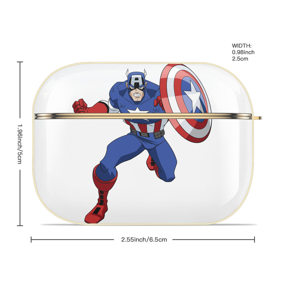 アベンジャーズ The Avengers 【AirPods Pro用】ハードシェル保護ケース｜耐衝撃・防指紋・カラビナ付き商品仕様