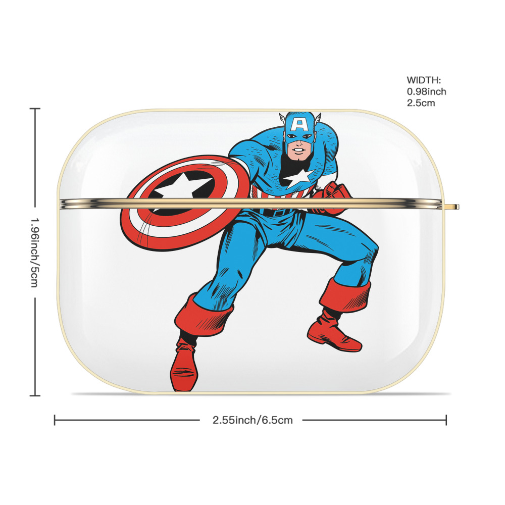 アベンジャーズ The Avengers 【AirPods Pro用】ハードシェル保護ケース｜耐衝撃・防指紋・カラビナ付き商品仕様