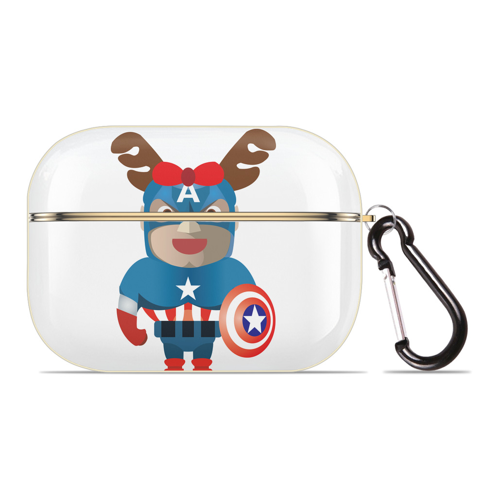 （画像用） アベンジャーズ The Avengers 【AirPods Pro用】ハードシェル保護ケース｜耐衝撃・防指紋・カラビナ付き商品仕様