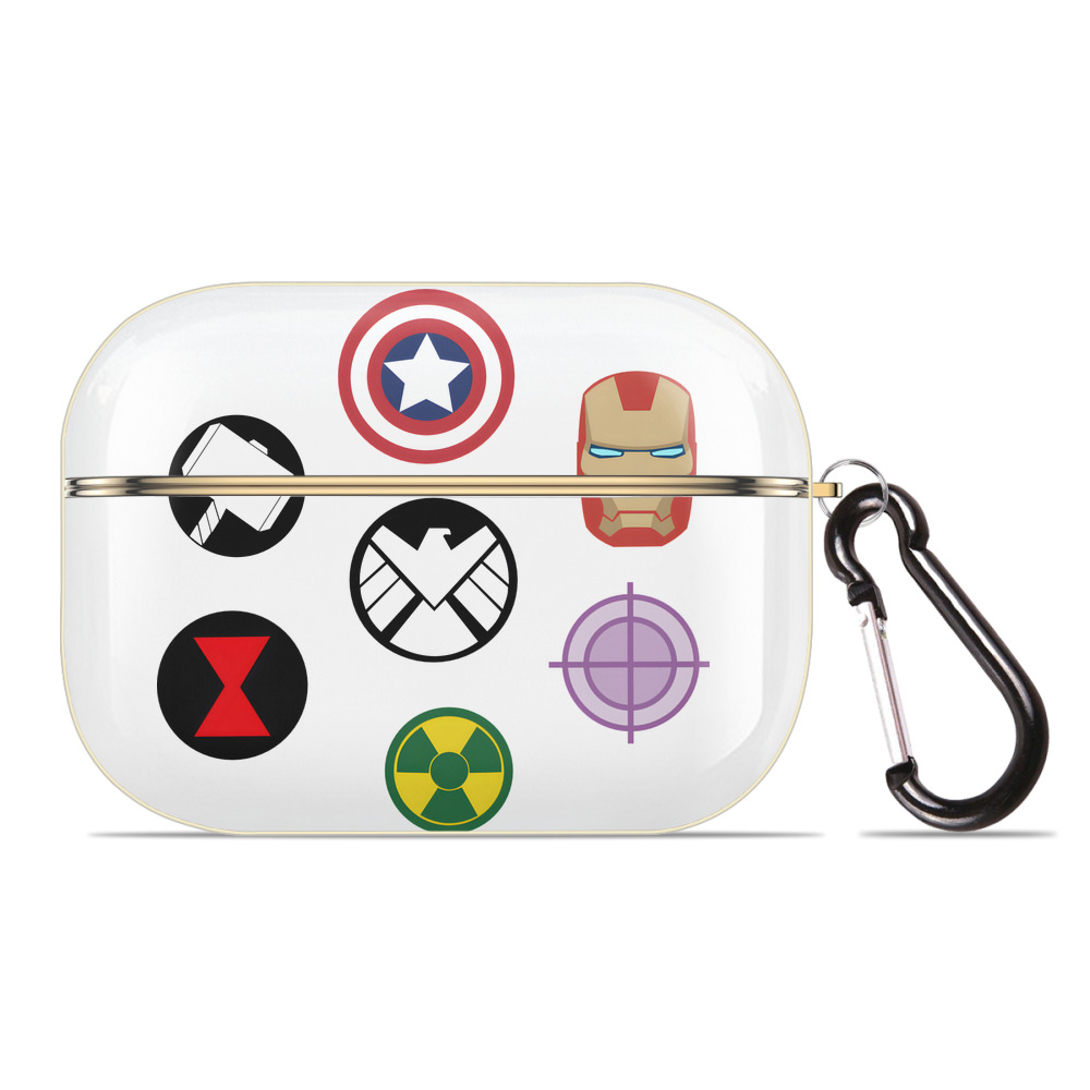（画像用） アベンジャーズ The Avengers 【AirPods Pro用】ハードシェル保護ケース｜耐衝撃・防指紋・カラビナ付き商品仕様