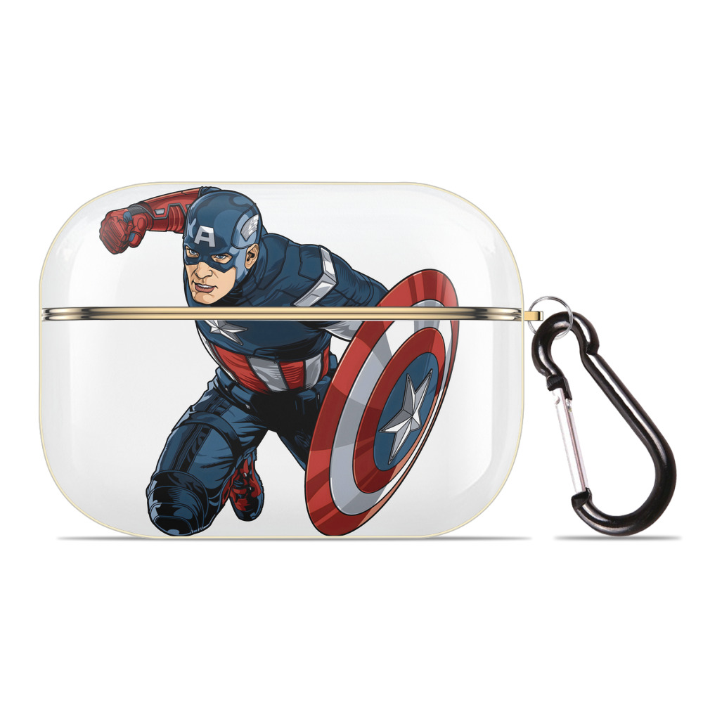 （画像用） アベンジャーズ The Avengers 【AirPods Pro用】ハードシェル保護ケース｜耐衝撃・防指紋・カラビナ付き商品仕様
