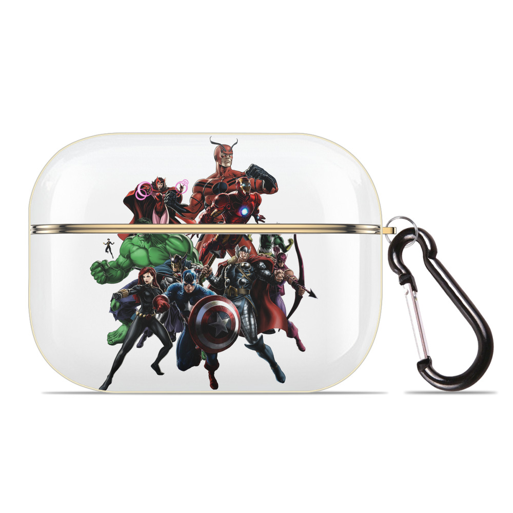 （画像用） アベンジャーズ The Avengers 【AirPods Pro用】ハードシェル保護ケース｜耐衝撃・防指紋・カラビナ付き商品仕様