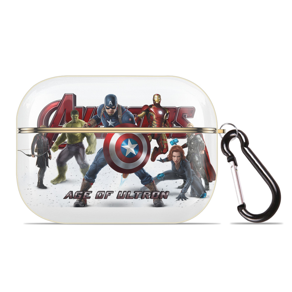 （画像用） アベンジャーズ The Avengers 【AirPods Pro用】ハードシェル保護ケース｜耐衝撃・防指紋・カラビナ付き商品仕様