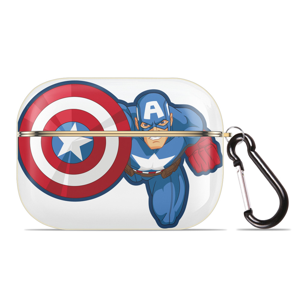 （画像用） アベンジャーズ The Avengers 【AirPods Pro用】ハードシェル保護ケース｜耐衝撃・防指紋・カラビナ付き商品仕様