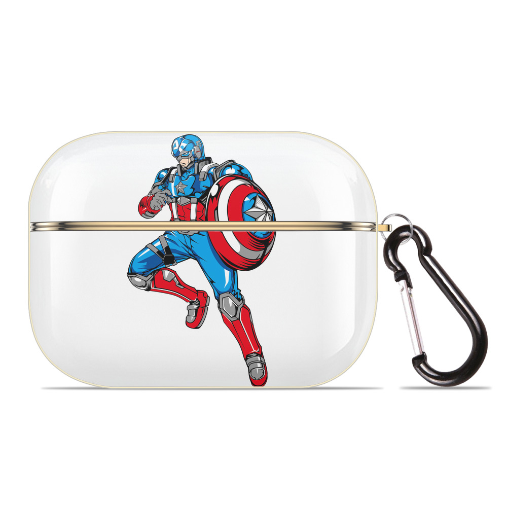 （画像用） アベンジャーズ The Avengers 【AirPods Pro用】ハードシェル保護ケース｜耐衝撃・防指紋・カラビナ付き商品仕様