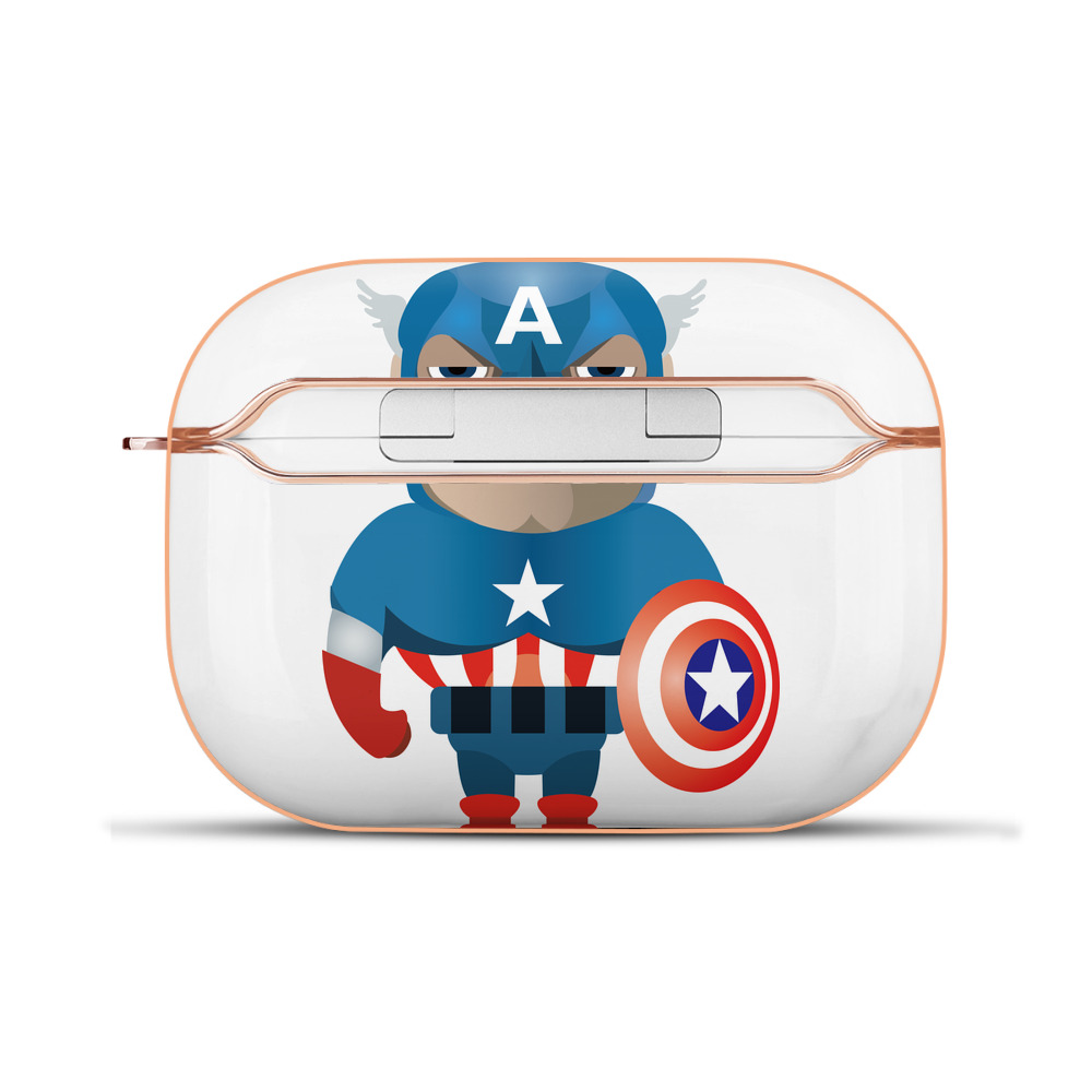 （画像用） アベンジャーズ The Avengers 【AirPods Pro用】ハードシェル保護ケース｜耐衝撃・防指紋・カラビナ付き商品仕様