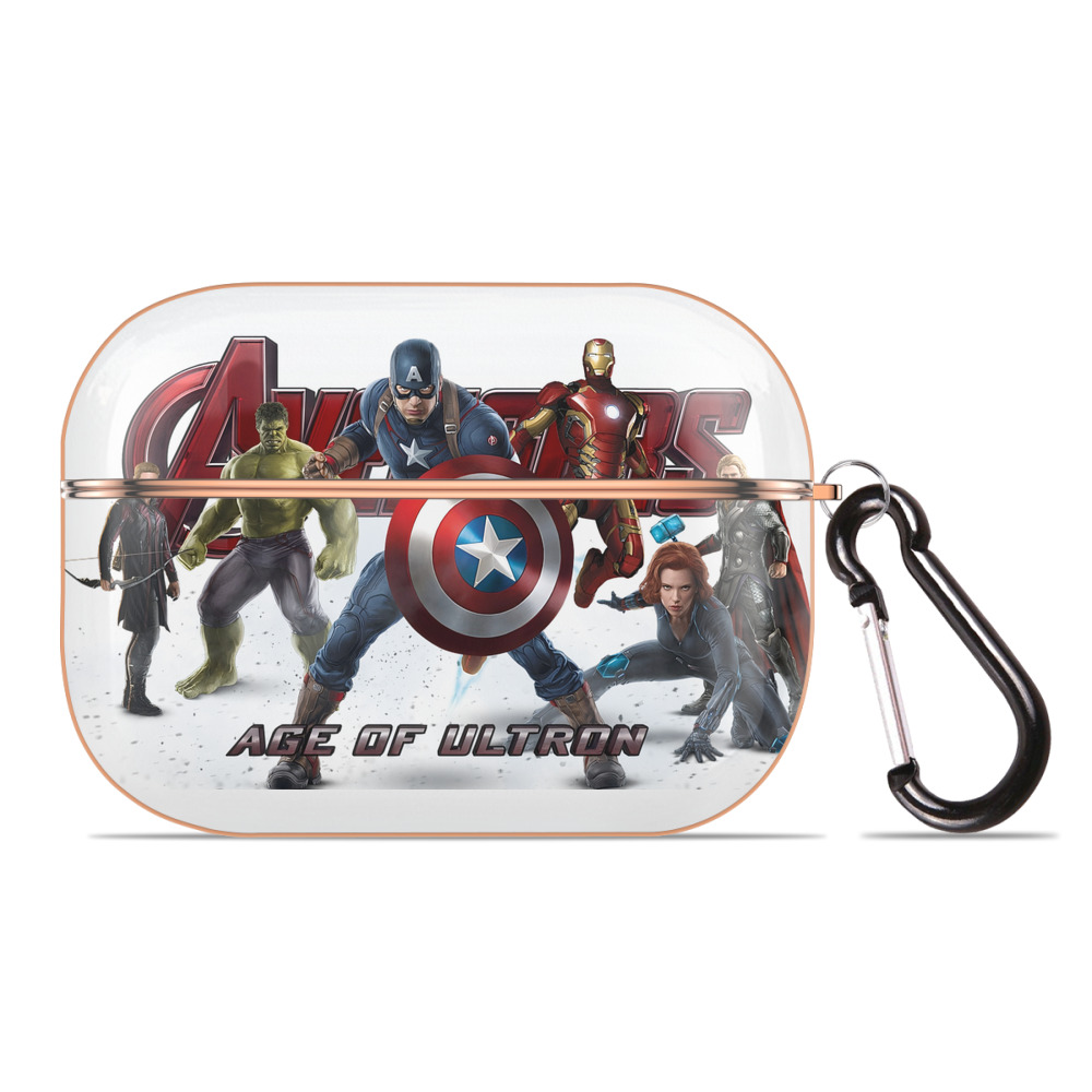 （画像用） アベンジャーズ The Avengers 【AirPods Pro用】ハードシェル保護ケース｜耐衝撃・防指紋・カラビナ付き商品仕様