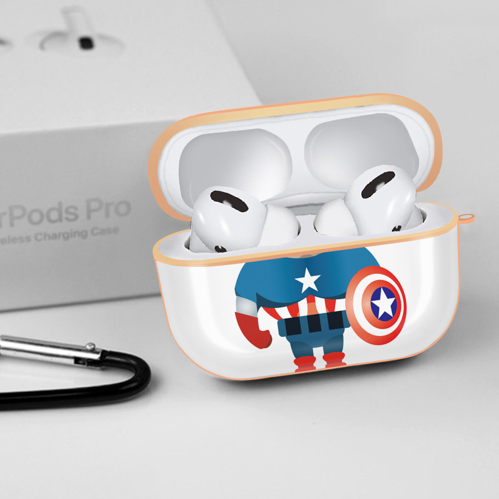 アベンジャーズ The Avengers 【AirPods Pro用】ハードシェル保護ケース｜耐衝撃・防指紋・カラビナ付き商品仕様