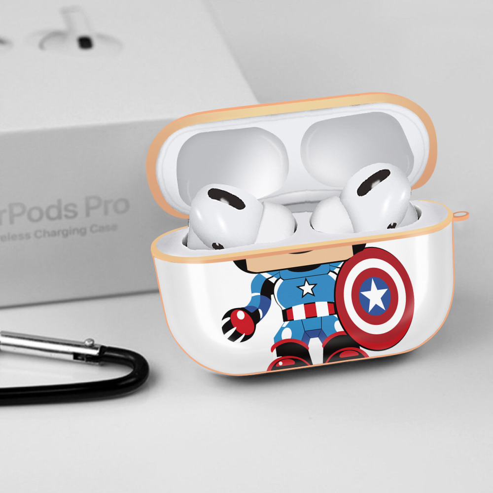 アベンジャーズ The Avengers 【AirPods Pro用】ハードシェル保護ケース｜耐衝撃・防指紋・カラビナ付き商品仕様