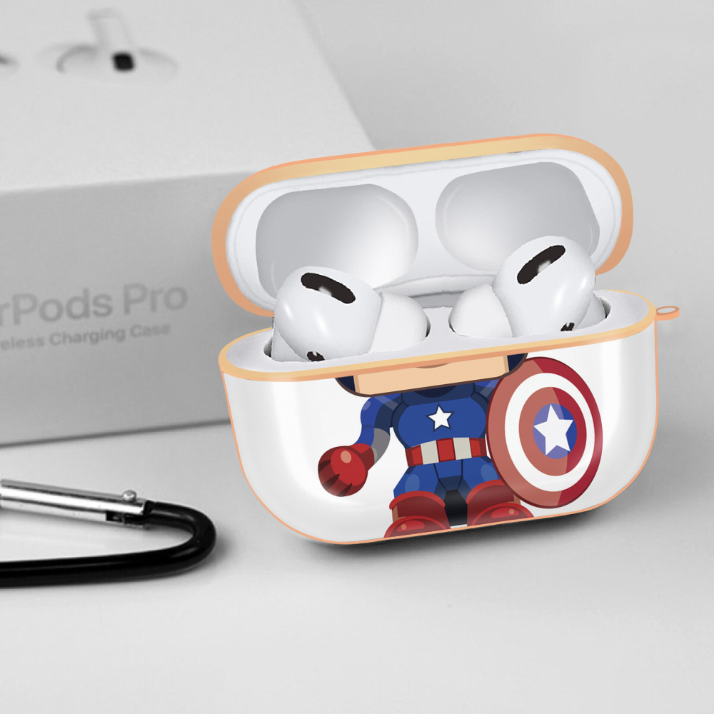 アベンジャーズ The Avengers 【AirPods Pro用】ハードシェル保護ケース｜耐衝撃・防指紋・カラビナ付き商品仕様