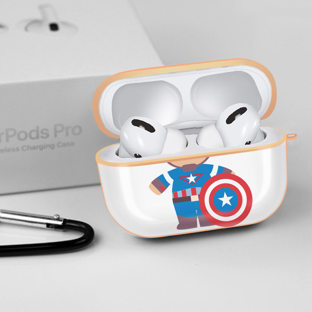 アベンジャーズ The Avengers 【AirPods Pro用】ハードシェル保護ケース｜耐衝撃・防指紋・カラビナ付き商品仕様