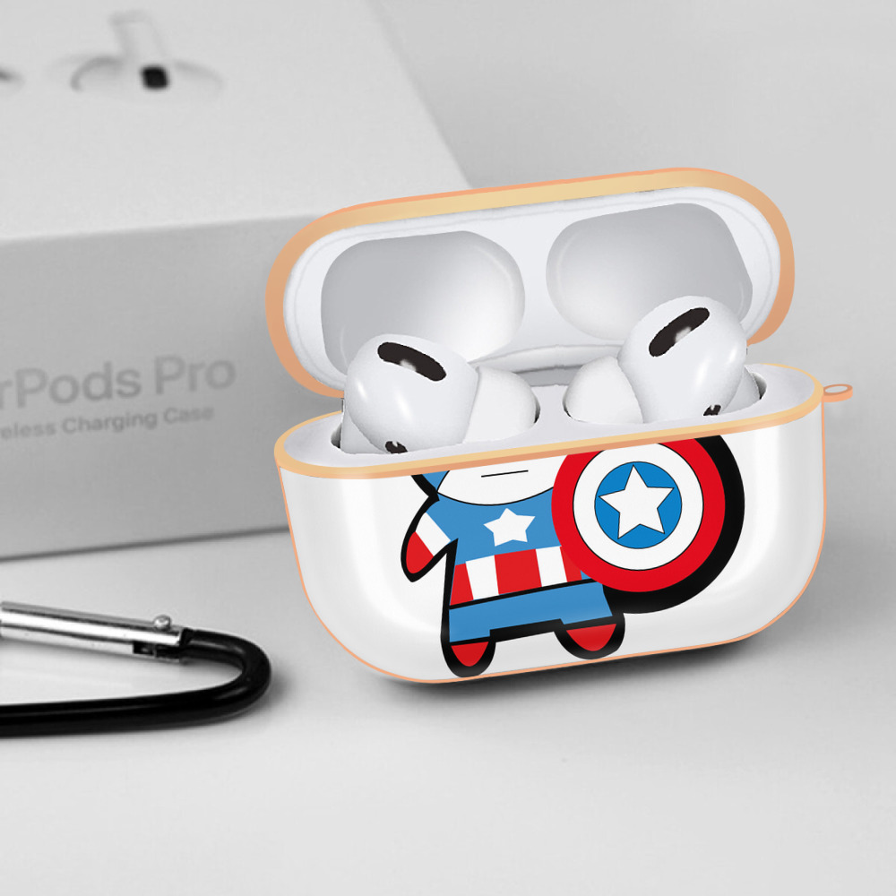 アベンジャーズ The Avengers 【AirPods Pro用】ハードシェル保護ケース｜耐衝撃・防指紋・カラビナ付き商品仕様