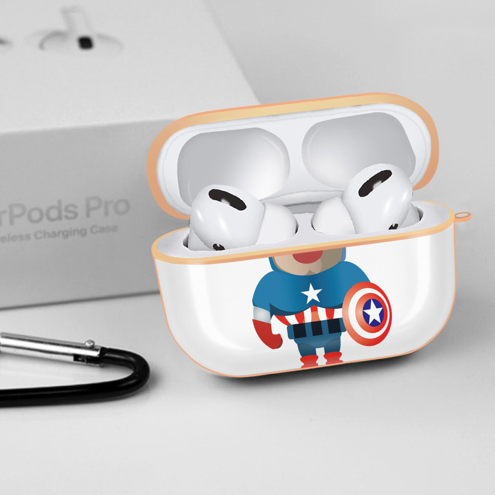 アベンジャーズ The Avengers 【AirPods Pro用】ハードシェル保護ケース｜耐衝撃・防指紋・カラビナ付き商品仕様