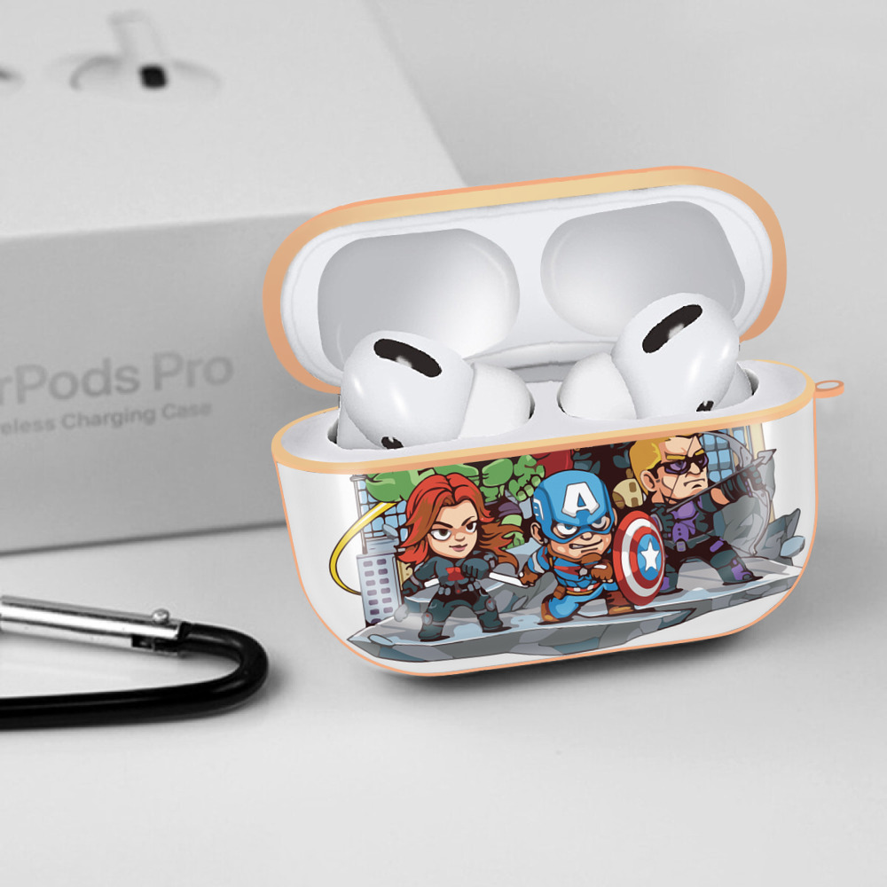 アベンジャーズ The Avengers 【AirPods Pro用】ハードシェル保護ケース｜耐衝撃・防指紋・カラビナ付き商品仕様