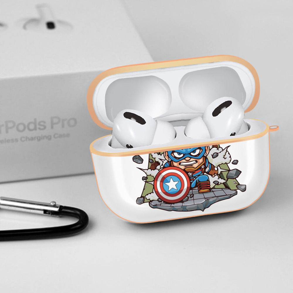 アベンジャーズ The Avengers 【AirPods Pro用】ハードシェル保護ケース｜耐衝撃・防指紋・カラビナ付き商品仕様