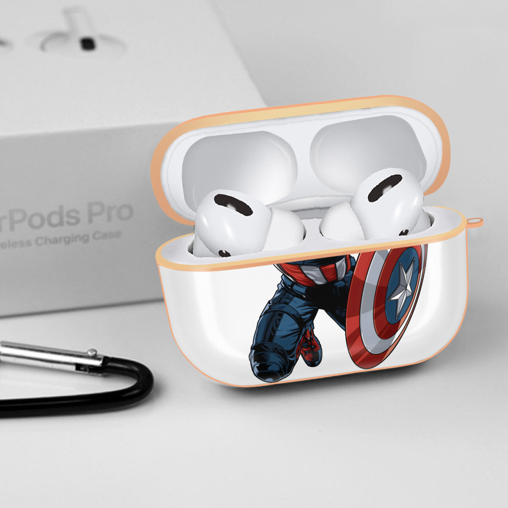 アベンジャーズ The Avengers 【AirPods Pro用】ハードシェル保護ケース｜耐衝撃・防指紋・カラビナ付き商品仕様