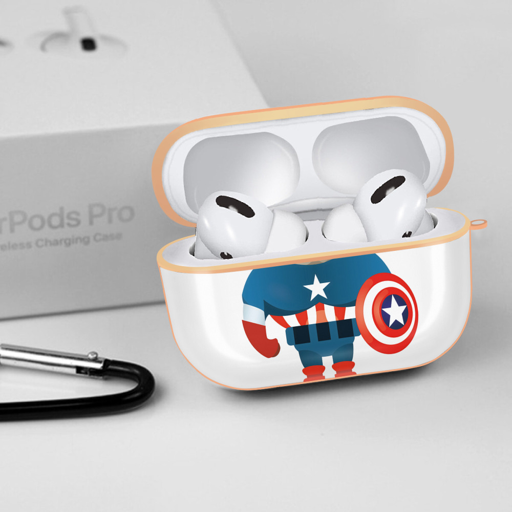 アベンジャーズ The Avengers 【AirPods Pro用】ハードシェル保護ケース｜耐衝撃・防指紋・カラビナ付き商品仕様