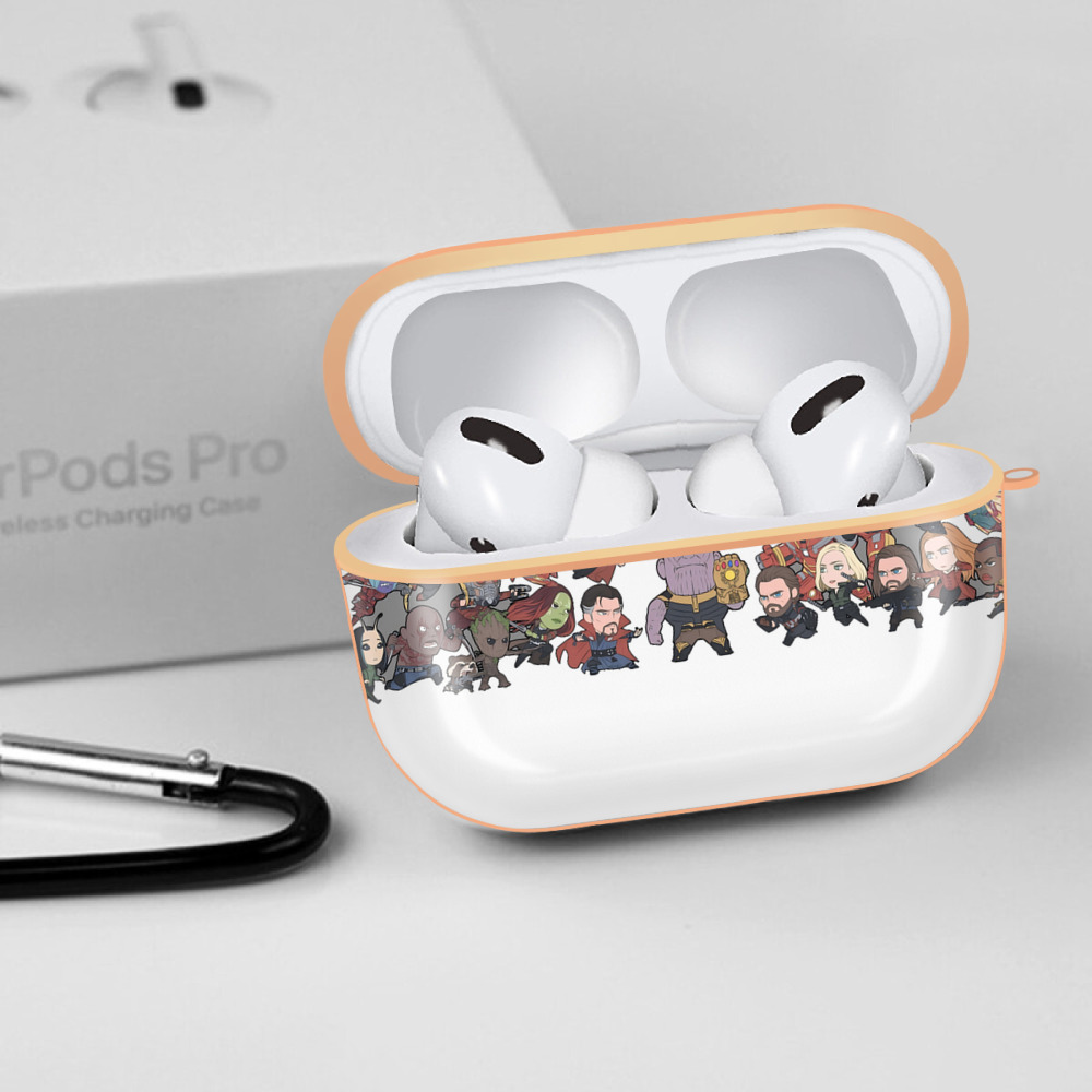 アベンジャーズ The Avengers 【AirPods Pro用】ハードシェル保護ケース｜耐衝撃・防指紋・カラビナ付き商品仕様