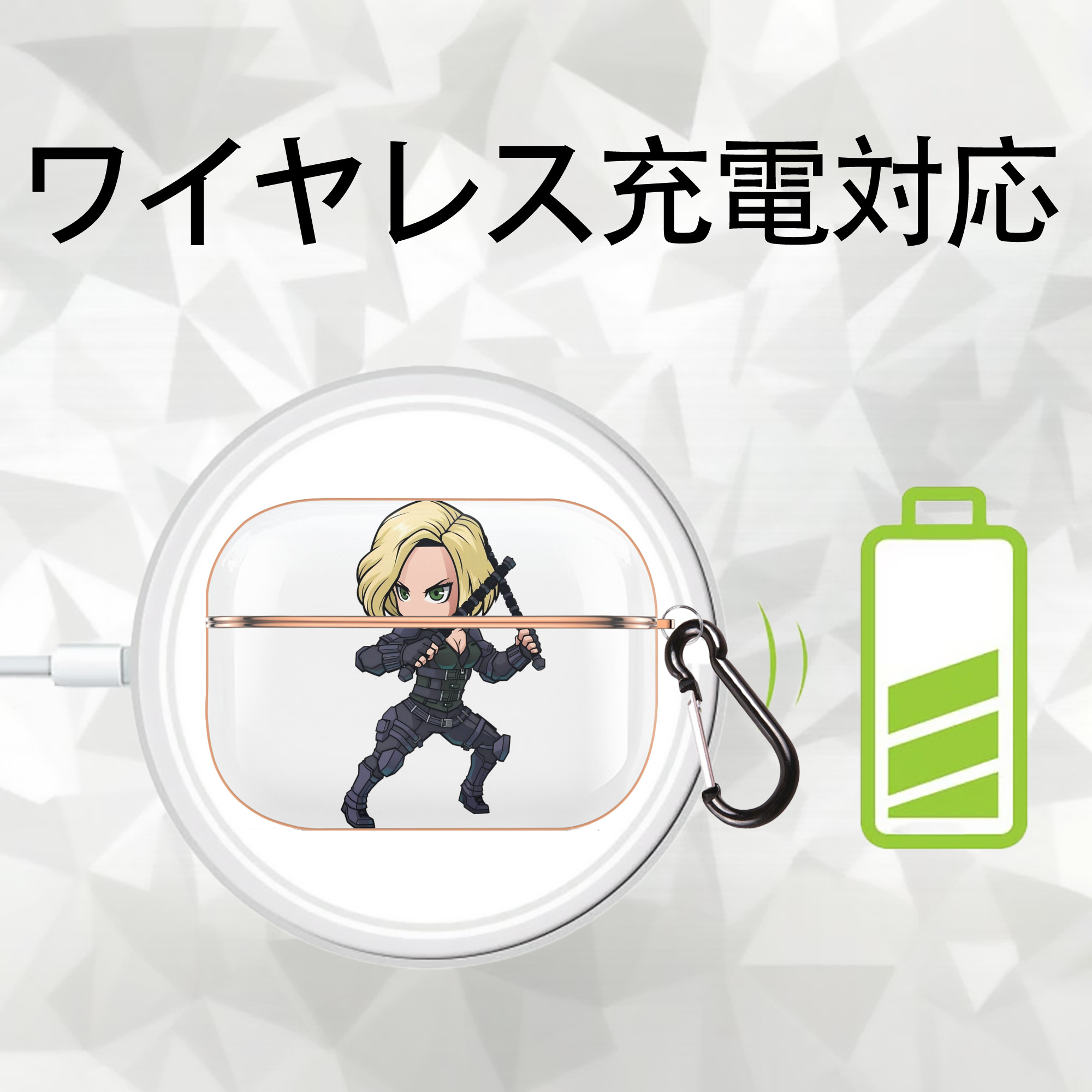 アベンジャーズ The Avengers 【AirPods Pro用】ハードシェル保護ケース｜耐衝撃・防指紋・カラビナ付き商品仕様